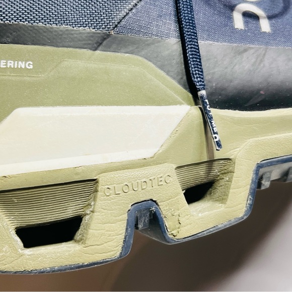 On Cloudwander Waterproof Men's Shoes - Midnight/Olive As Is with flaw - Picture 6 of 9